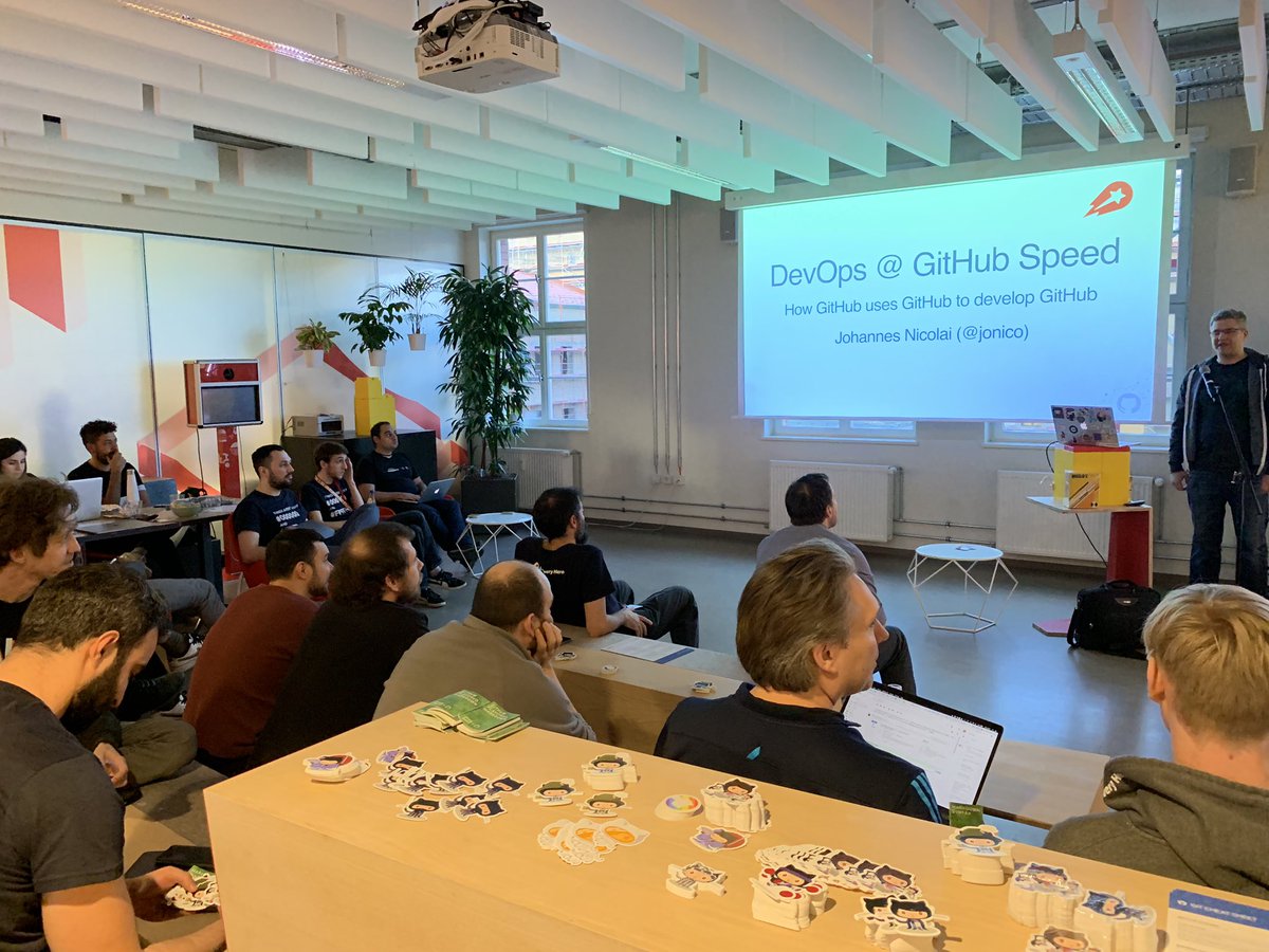 deliveryherocom's tweet photo. 2nd Learning Session during our #DeliveryHack2019 is underway. Thanks to @github! https://t.co/ZKBsemgXzt