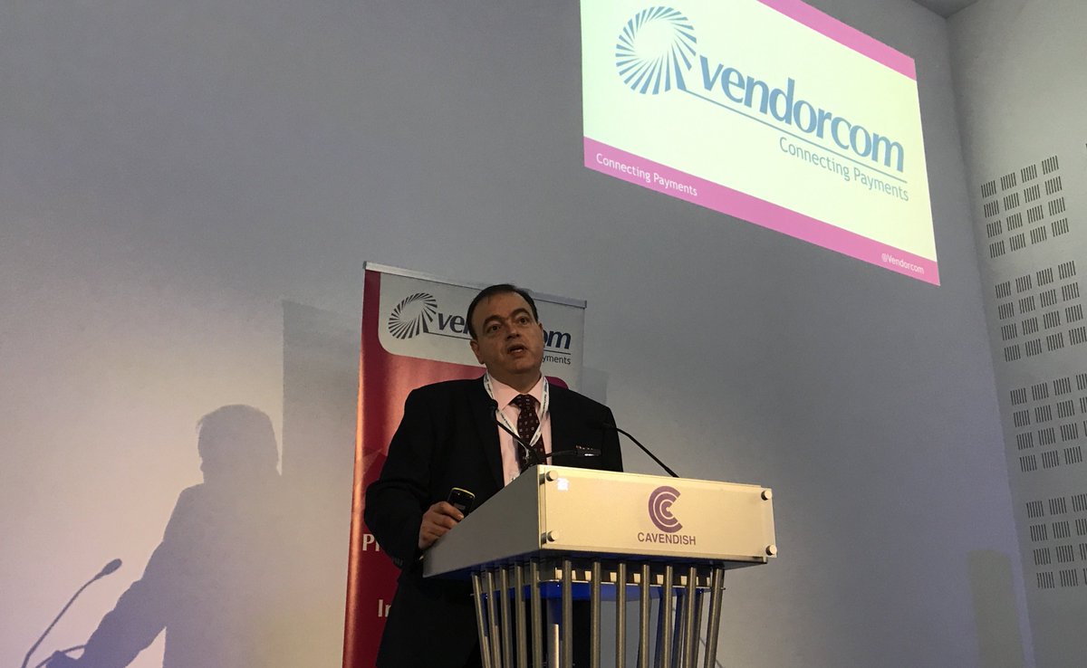 Vendorcom's tweet photo. Hot topic - Brexit, deal or no deal! @ToniVitale from @ws_law gives practical steps that stakeholders within the payments industry should take in order to be ready for a deal or no deal scenario #payments #fintech #paytech #VcomConf #brexit #dealornodeal https://t.co/zP9nlTZUsB