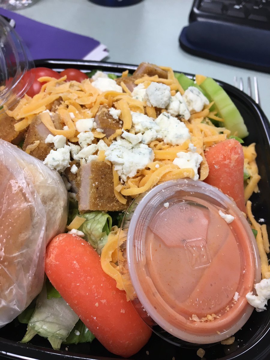 WildcatLunch's tweet photo. One of staffs favorite salad, Buffalo Blue Chicken. https://t.co/XGIVDGQZGc