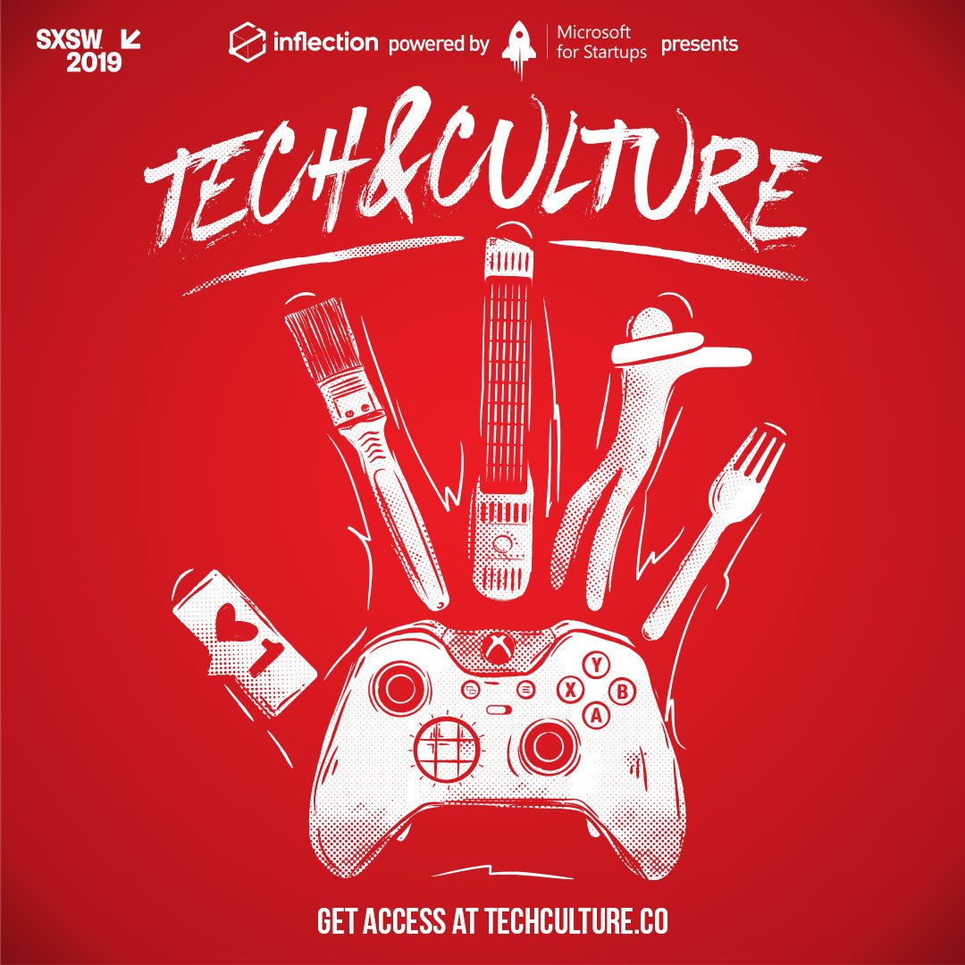 sxswparty's tweet image. Check out the @msft4startups #techculture event on Friday. Great speakers and music lined up! Learn more &amp;amp; RSVP: techculture.co