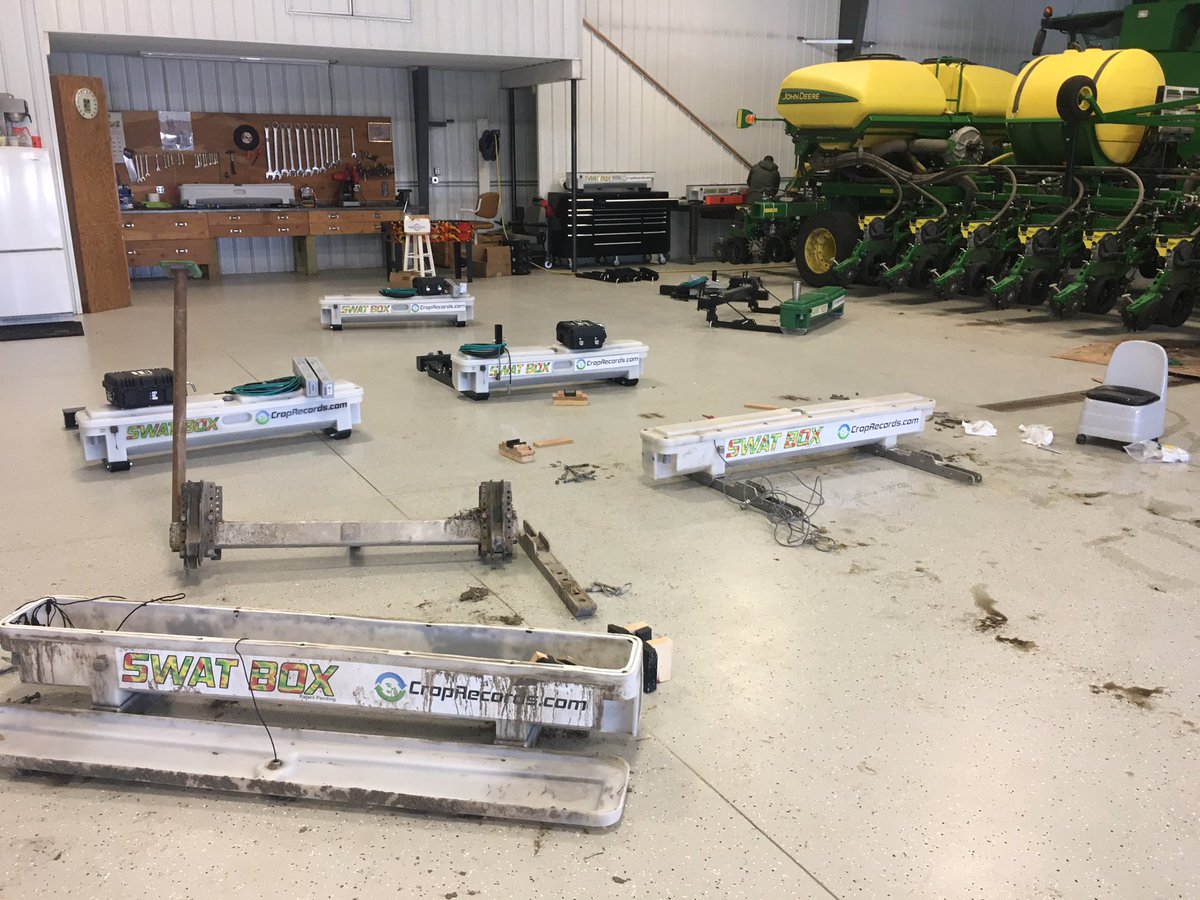 It’s #SWATbox update day w/ @CropProDerek in Alpena, SD. Love the new design and excited to get back to mapping. @JasonSchley @Bkitch1Bodie @CropProConsult