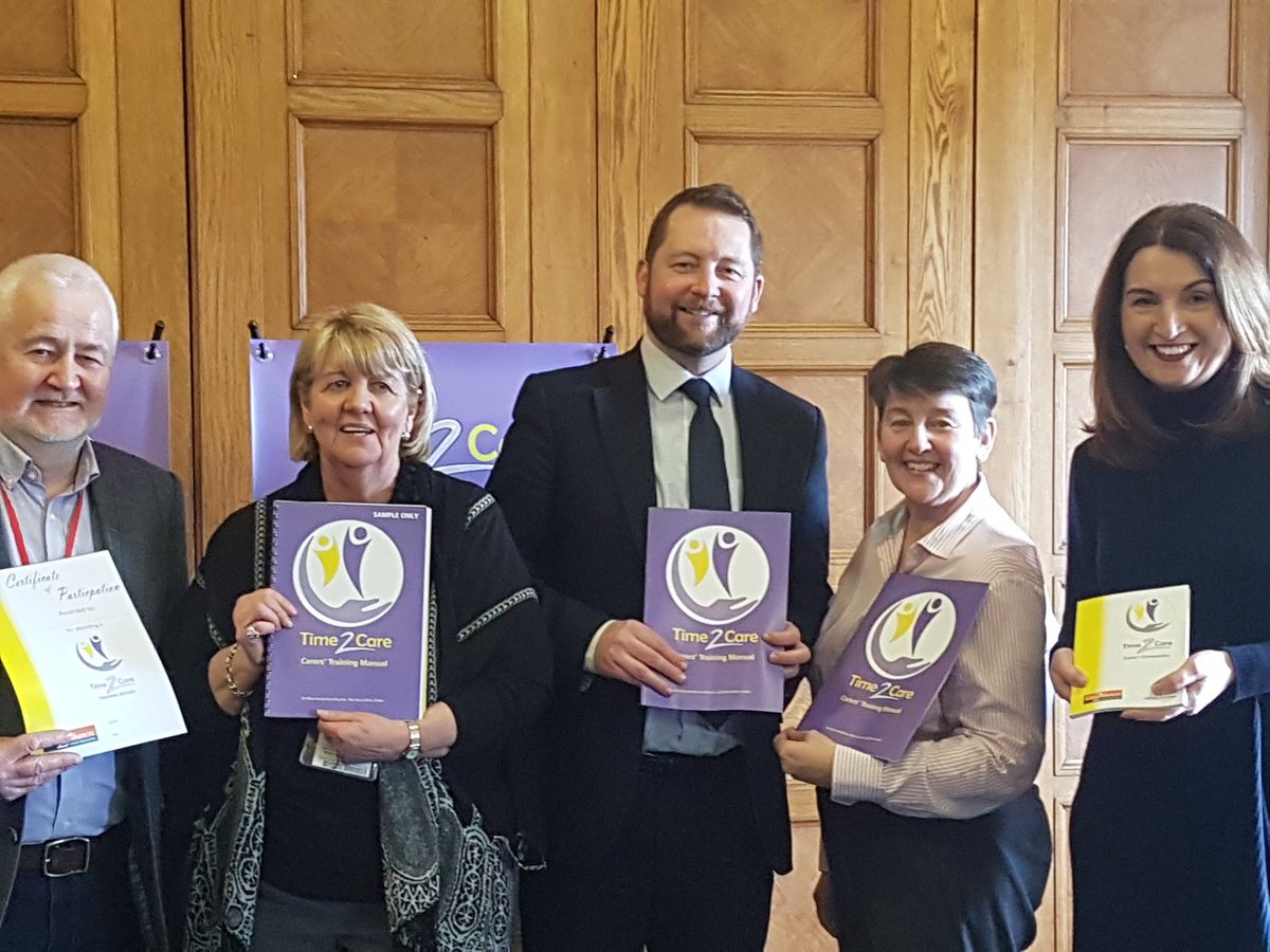 Delighted to attend the launch of the Time2Care Carer's Training Manual in @niassembly today. Great passion about supporting carers in the room! @Age_NI @RyanAssumpta