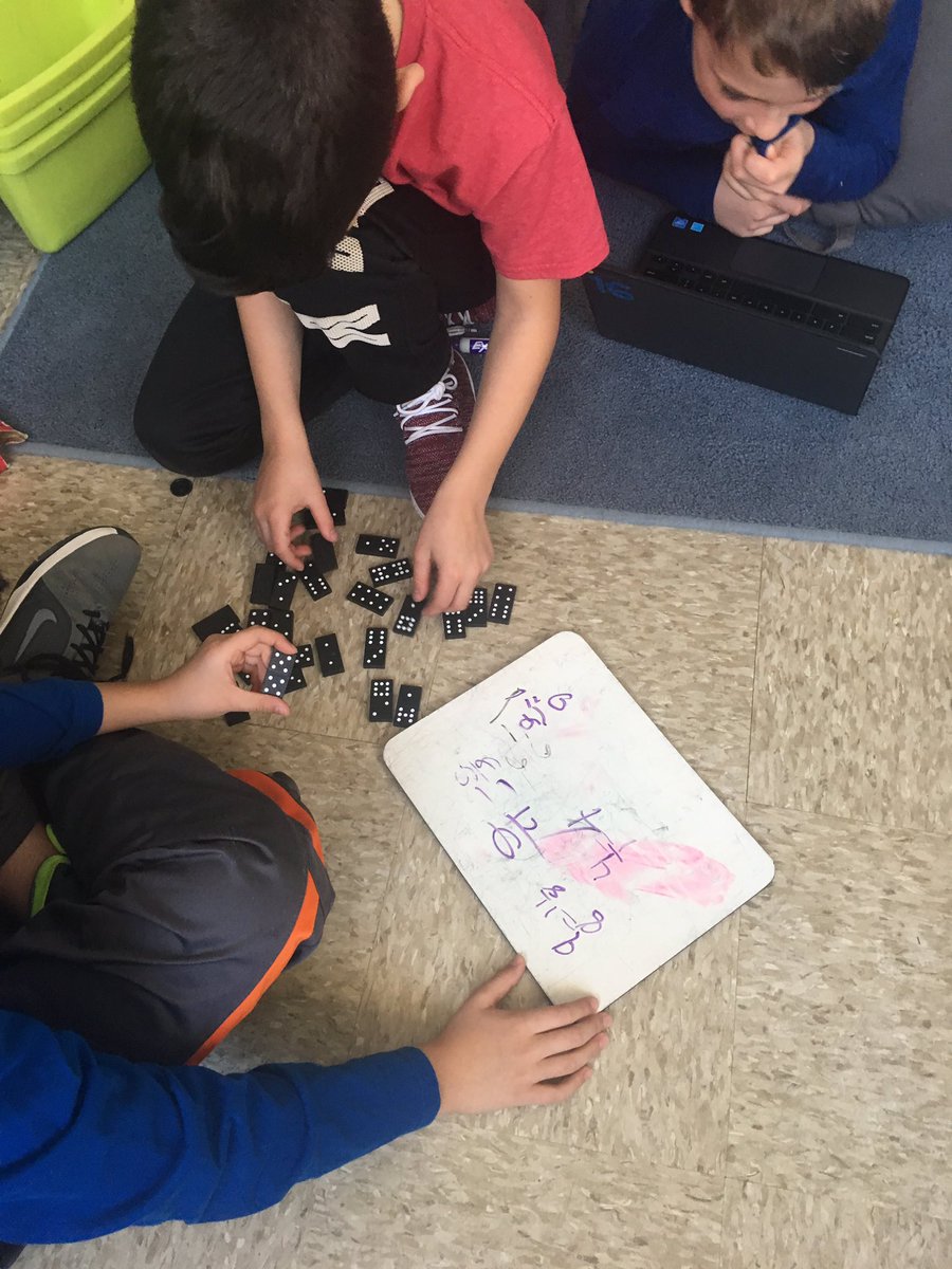 Mrs_Bozard's tweet photo. Fun math centers to work on our fraction unit! #mathwithmissdini #MTPSPride #LeopardsDen @LincroftSchool https://t.co/u01r1Hv5v0
