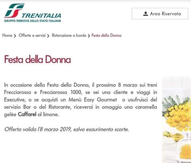 barbarasechi's tweet photo. #Marketing #Trenitalia ....che occasione! Mi hanno convinto!!!! l' #8marzo devo assolutamente partire... per qualsiasi destinazione! https://t.co/pVD09a6Eh3