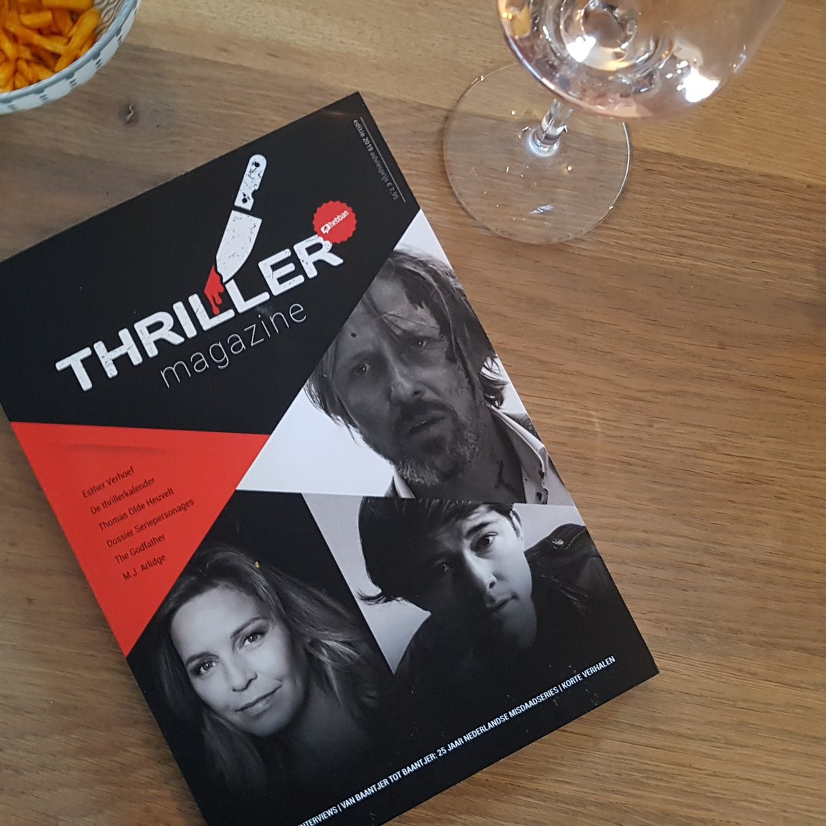 Blij met mooi, diepgravend en lang (!) interview in Thriller Magazine. 
(Excl. verkrijgbaar bij <a href="/Librisnieuws/">Libris</a> en online <a href="/Hebbannl/">Lezerscommunity Hebban.nl</a>)