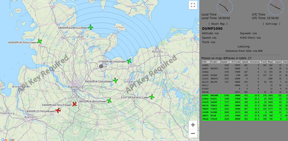 leobloess's tweet photo. Heute wurden im #nbsp mit einer selbstgebauten discone Antenne ADS-B Signale empfangen. #madeinnbsp https://t.co/GW6vqvdkCm