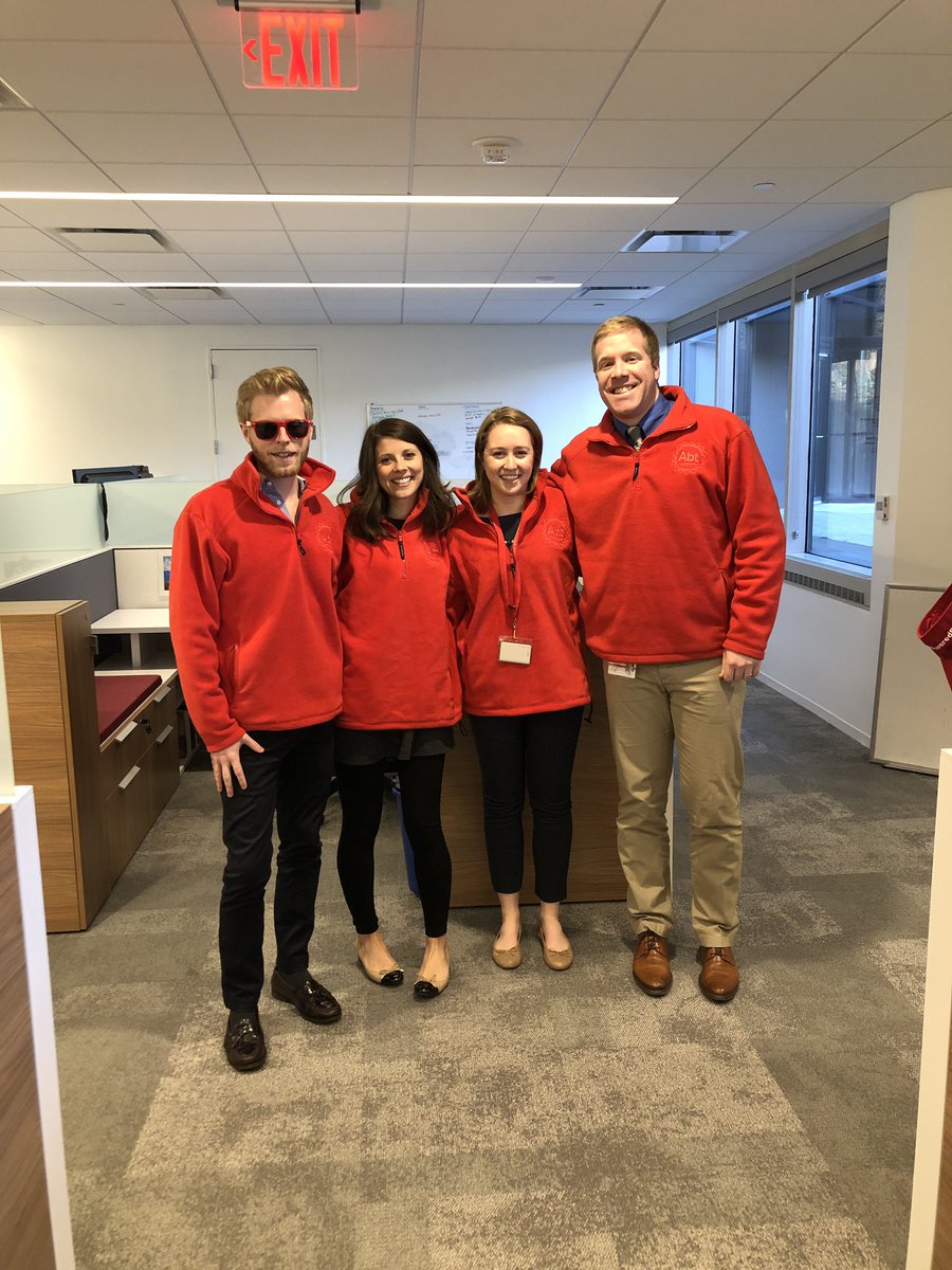 AbtCareers's tweet photo. Who wore it better? Our #HumanResources Team popped up from their workstations all rocking their matching @abtassociates branded red fleeces! #LifeAtAbt https://t.co/EvzyotPLd9