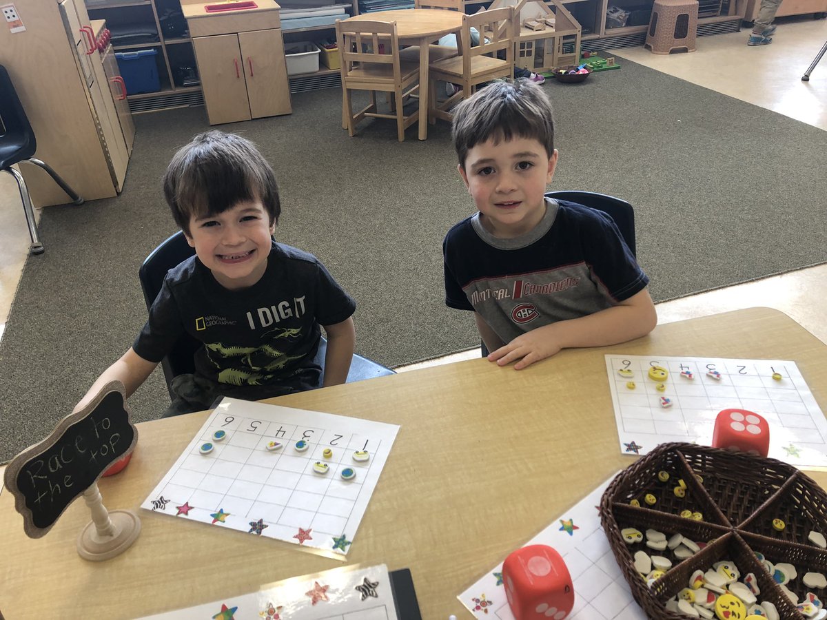 mrsbrownkps's tweet photo. Race to the top!  Who is going to win?  #lovemyjob #sweetkinders subitizing, counting up, 1to1. #lovemathearly @GNPSNews @gecdsbpro @p_oshar https://t.co/wDMbw2Sq1l