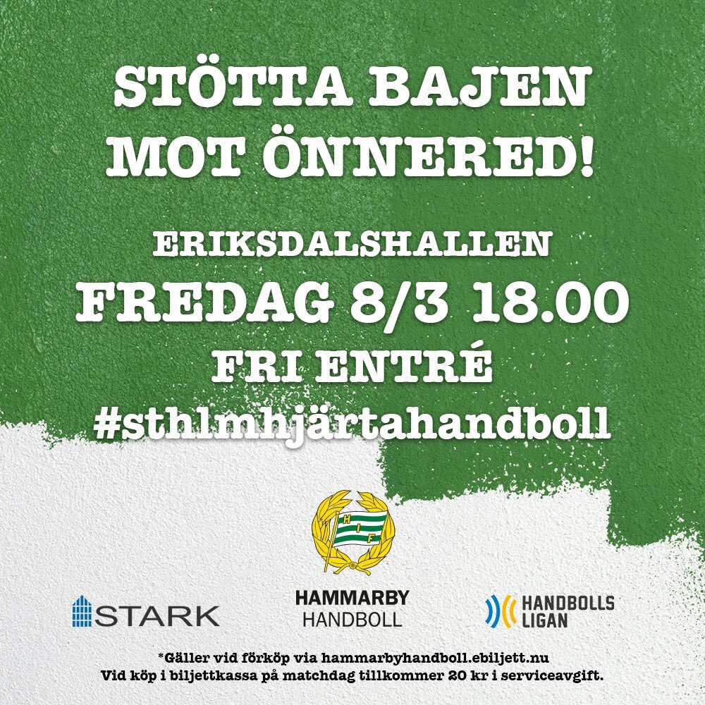 hhandboll's tweet photo. All in! Hjälp till att peppa fredagens superviktiga match mot Önnered med fri entré genom att RT! #sthlmhjärtahandboll https://t.co/BJVxzi5xBp