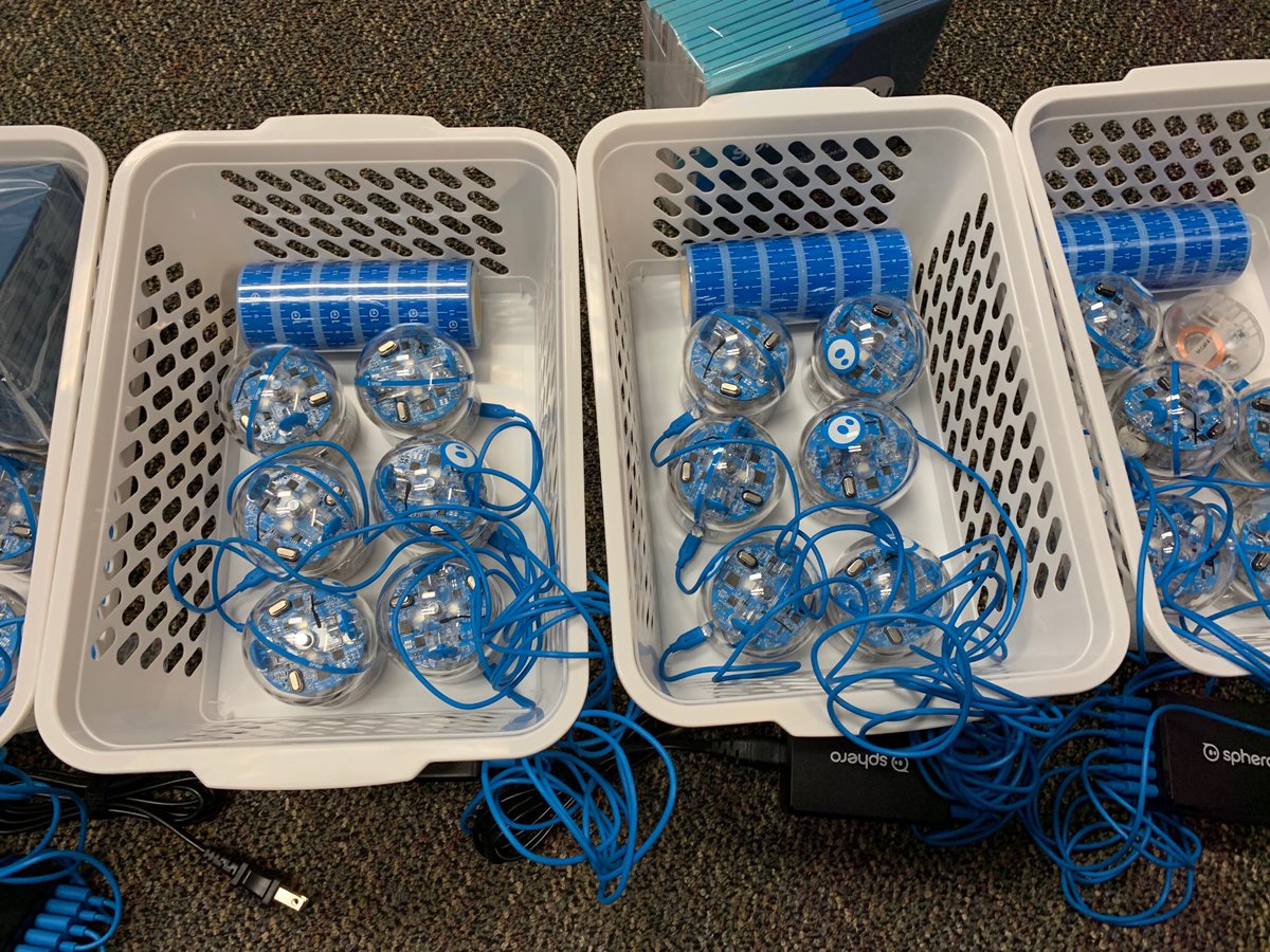 dan_blier's tweet photo. ⁦@Plano_Schools⁩ elementary and middle schools will be getting Sphero SPRK+ kits soon.  960 bots to help students learn to code.  #csta #sphero #csforall https://t.co/HcwQ3zo5AE
