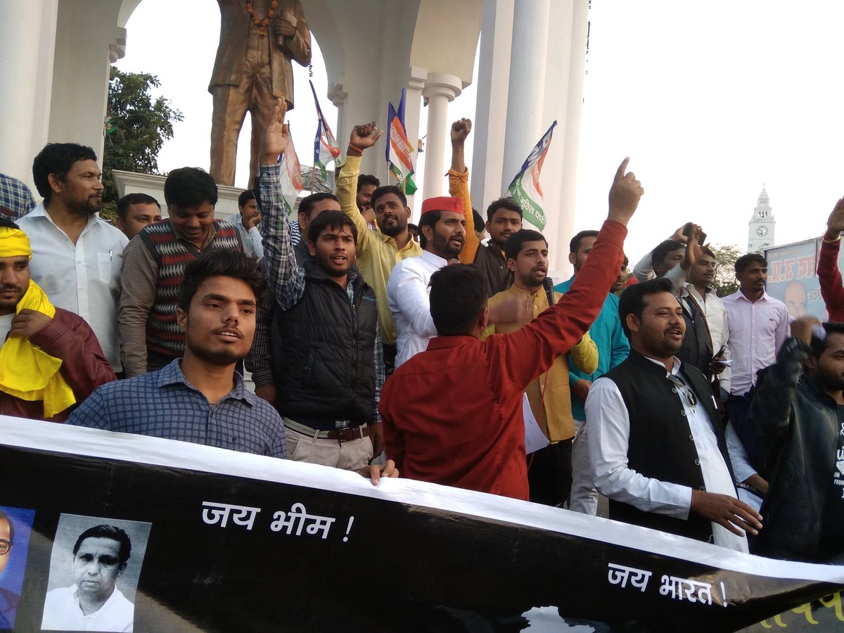 AnkushYadav__'s tweet photo. #5MarchBharatBandh 
 We all have done it and shows we are all unite.
#5MarchBharatBandh
#Against13PointRoster 
#SaveDemocracy https://t.co/J7zQzIM97I