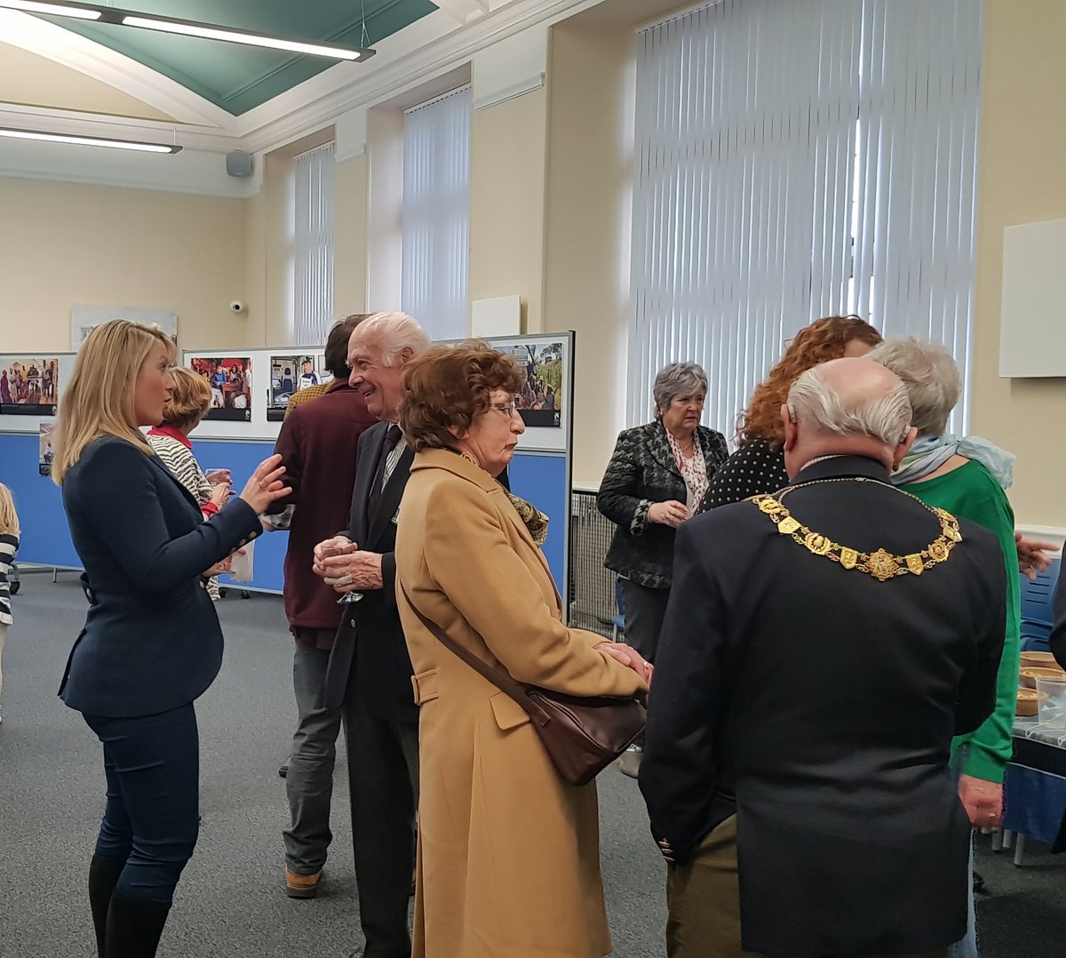 MontroseFTF's tweet photo. Photograph exhibition of #FairtradeGold upstairs in #MontroseLibrary is still open Thurs 7& Fri 8 Mar. Well worth a visit. @angusenvironews @MontroseBasin
@FerrydenPS
@RosemountPS
@Scotmid
See photo of opening by Kirstene Hair MP https://t.co/QD72ORdnkT
