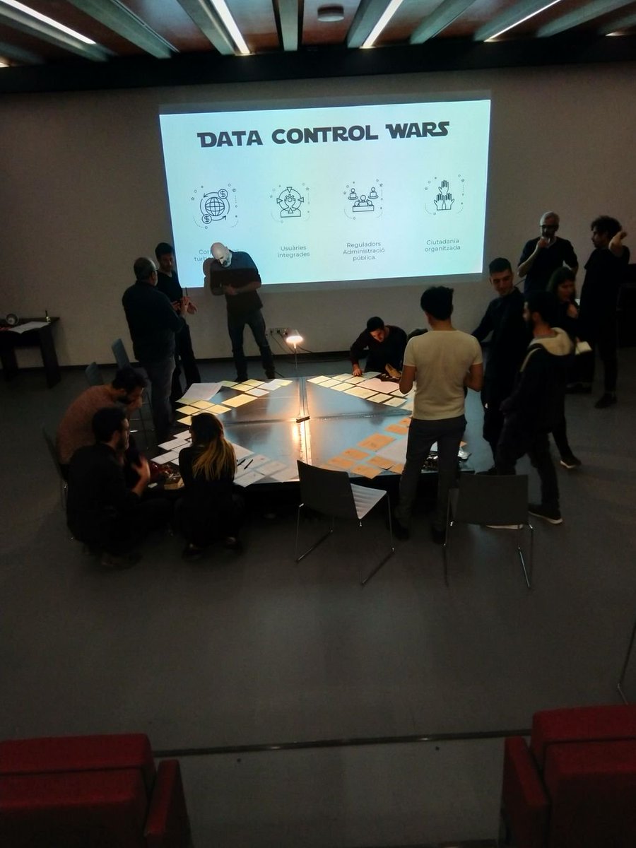 martinamayr's tweet photo. Primer treball dels grups, a definir l'estratègia global! #DataControlWars @tecnopolitica_ @decodeproject @eticasfdn @dimmonsnet #DataCommonsBCN https://t.co/OsQ8VAM6QV