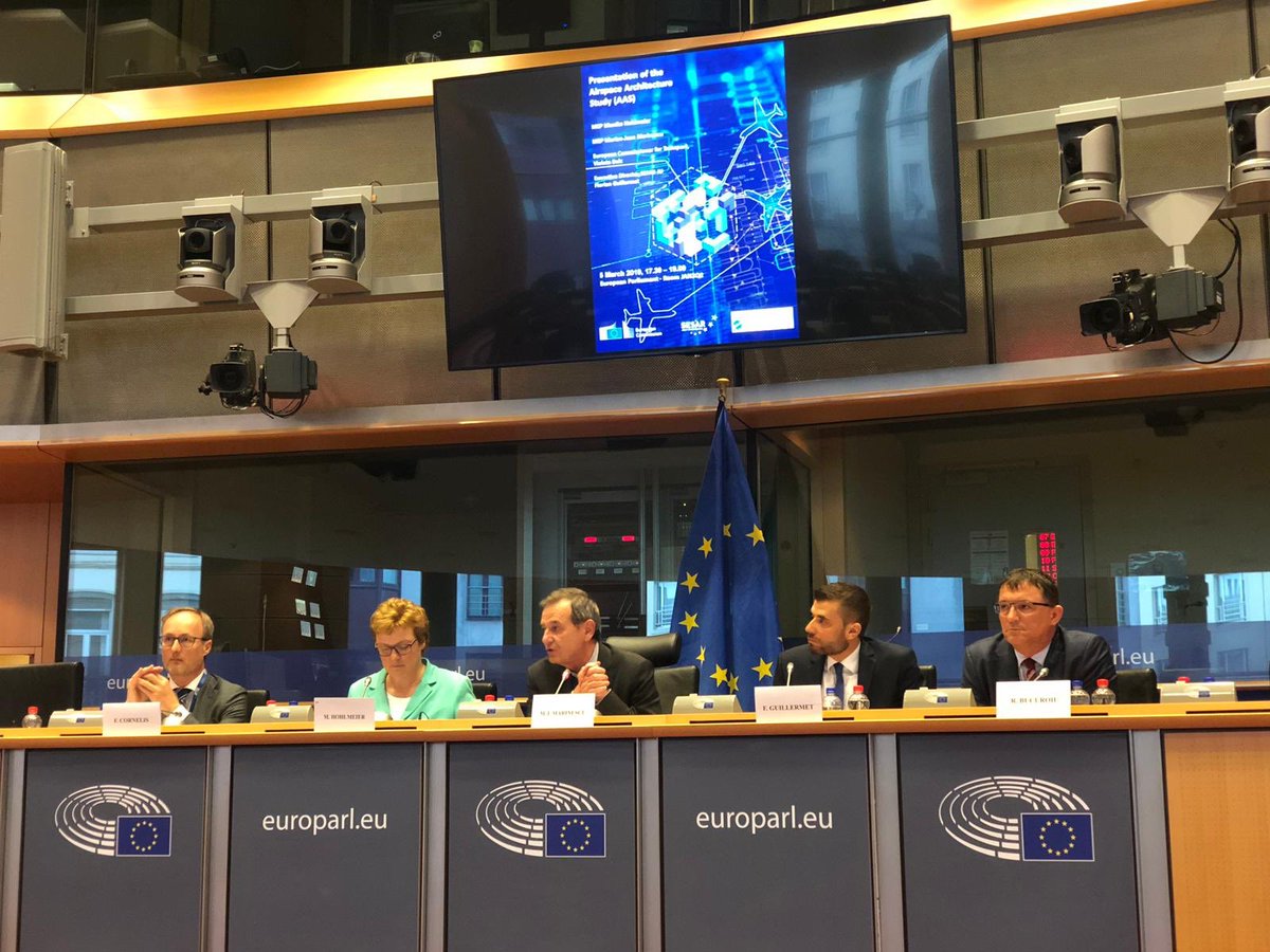 SESAR_JU's tweet image. Airspace architecture study delivered by @SESAR_JU offers more than we expected in terms of digital solutions and an implementation plan for better managing Europe’s skies, says @MarianMarinescu @Europarl_EN @MHohlmeier @eurocontrol @Europarl_EN
