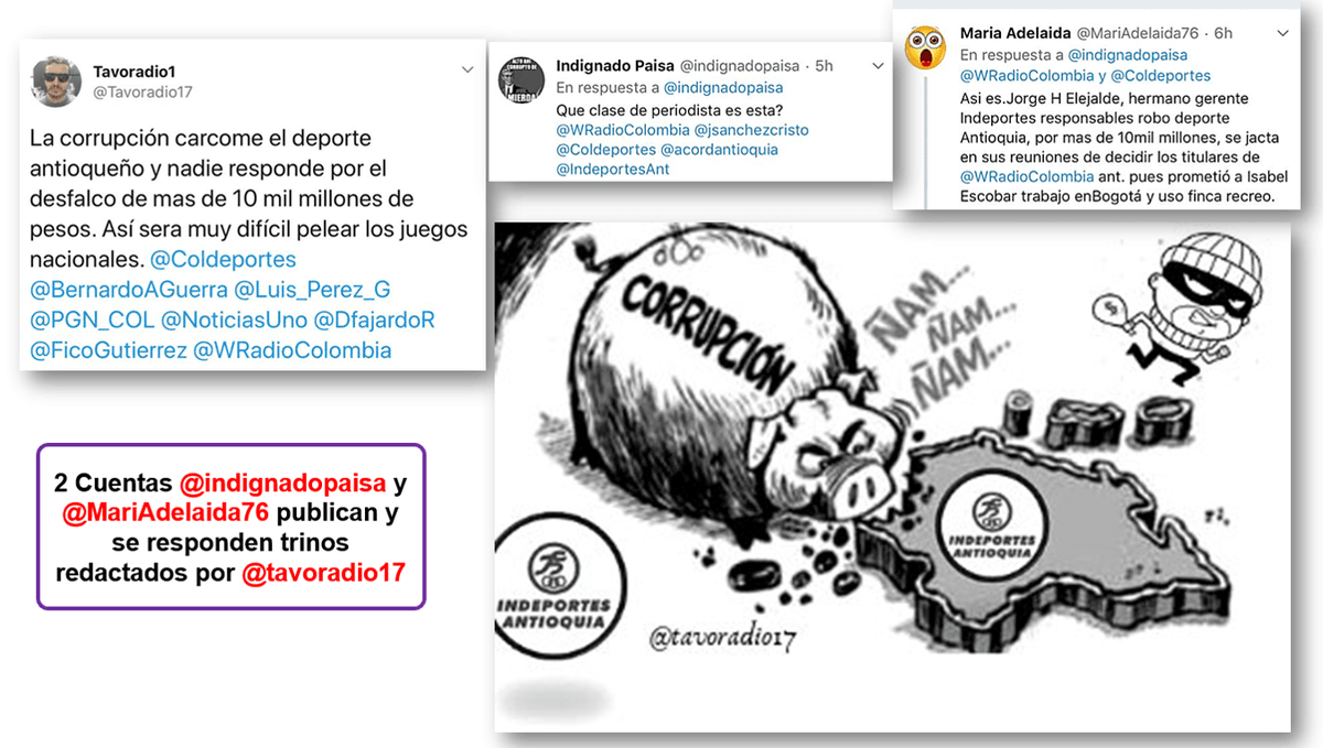 El_Gallo_Juan's tweet photo. @PinkEriv26 @FiscaliaCol ¡El peon tiene patrón! 
Tambien deben investigar a un tal Carlos Andres Montoya Guerra, tiene mas mermelada que Tavo Quintero Radio 1, esos 2 son Patrón y Peón: Cabecillas directos de #LaBodegaDeBerny

¡Ahora si!, Salten aquí troles en manada... https://t.co/aG5qy5SJc6