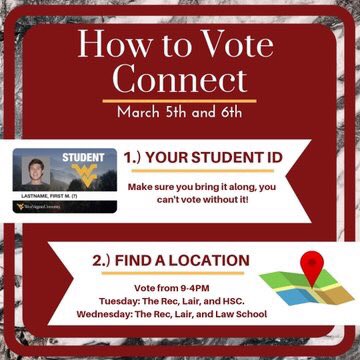 _kevindonnelly_'s tweet photo. Hope everyone can brave the cold to make it out to #VoteConnect today and tomorrow! Here’s the steps you need to take to vote for your SGA candidates: https://t.co/KhW3oEXmQW
