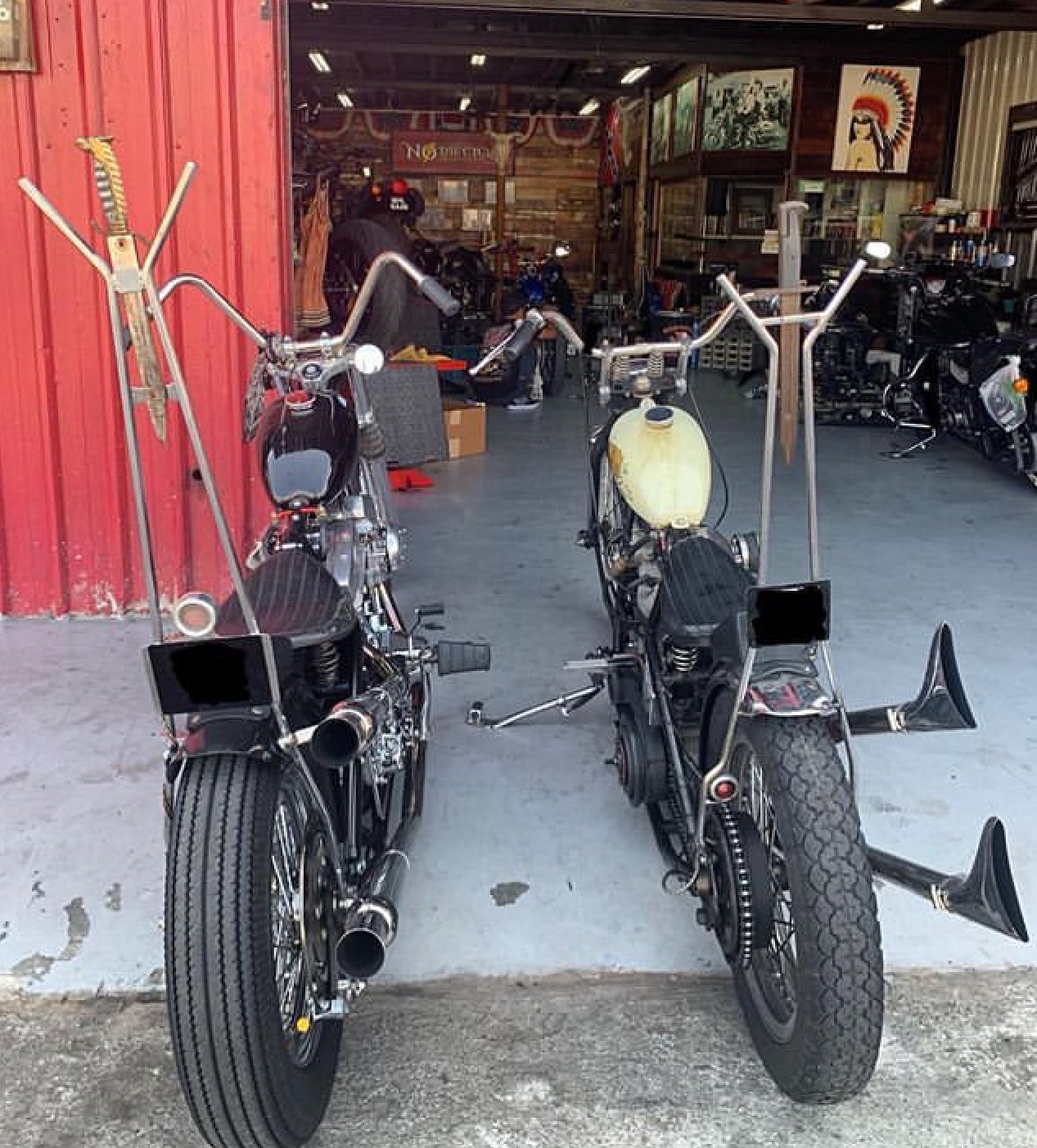 shin ハーレーFLシーシーバー70s ハーレー ショベルヘッドのボバースタイルカスタム FXS 1980年