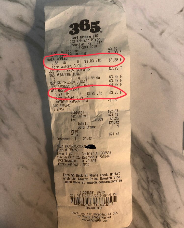 vkouvas's tweet photo. How many scales might be inaccurate and in how many stores? Can you imagine how much $$ Whole Foods Market might have made? And how many times in the past that might have happened and I never realized there was a discrepancy?
#WholeFoods #WholeFoodsMarket https://t.co/BqJ2Dtv6VB