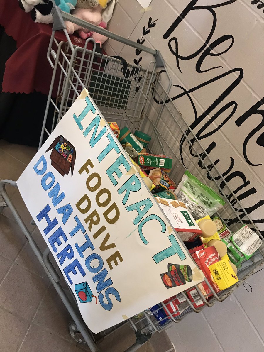 GBInteract's tweet photo. First day of the food drive!! Make sure to keep taking food items into your A block class for a chance to win a pizza party 🍕 https://t.co/brIvX17WYs