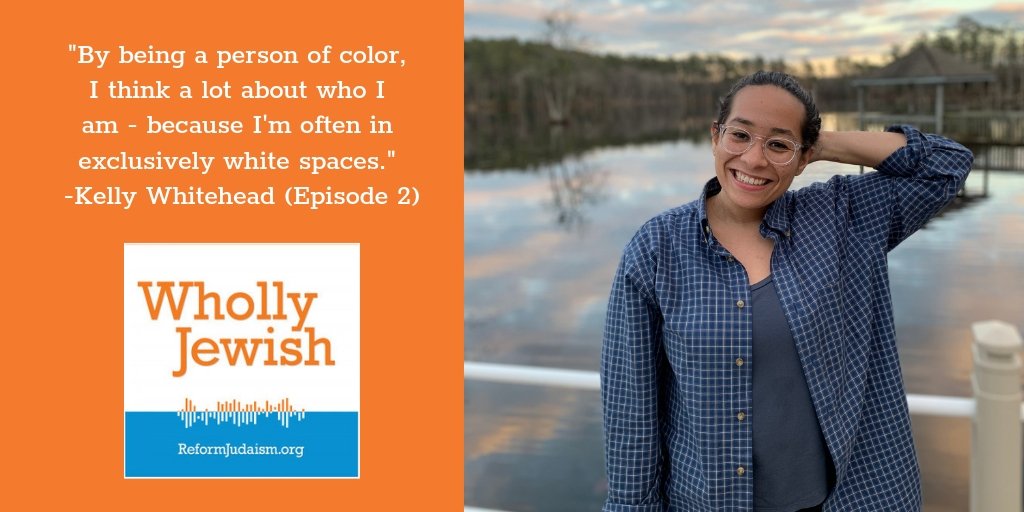 ReformJudaism's tweet photo. [🎧] Our second episode of the podcast Wholly Jewish is live today, featuring Kelly, 24, a black, queer, Jewish woman who talks about her experiences in #Jewish spaces, including summer camp &amp; synagogue: https://t.co/bKbpMmT5Kb https://t.co/0TqWCmA9sj