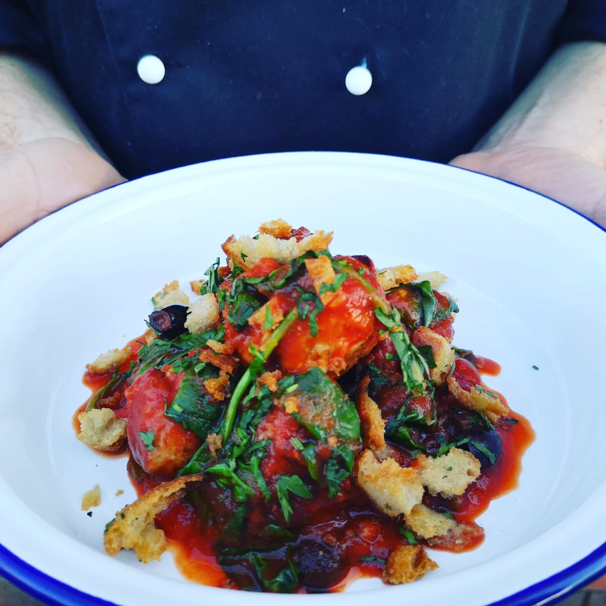 UnoxUK's tweet photo. Meatballs! Lovingly crafted by our AMC Rich. 
He used the Mise en Place function on the #cheftop to create this tasty dish.
#polpette 
@sylvesterkeal @UnoxOvens @DunkyJP @GastroNorth_UNG @LloydCatering @BJW_caterer @Ben_KitchenPro @AdvanceGrp @brook_food @Chef_Selection https://t.co/Vf9OcgOTRx
