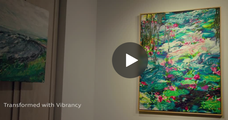 Transformed with vibrancy. Witness the color in these Sebastian Vallejo paintings intensify as intended during this <a href="/ELLEDECOR/">ELLE Decor</a> event for #interiordesign pros. ow.ly/ThHb30nUbQ3  <a href="/svallejo23/">Vallejo</a> #artcollection #Vancouverhome #Britishcolumbia