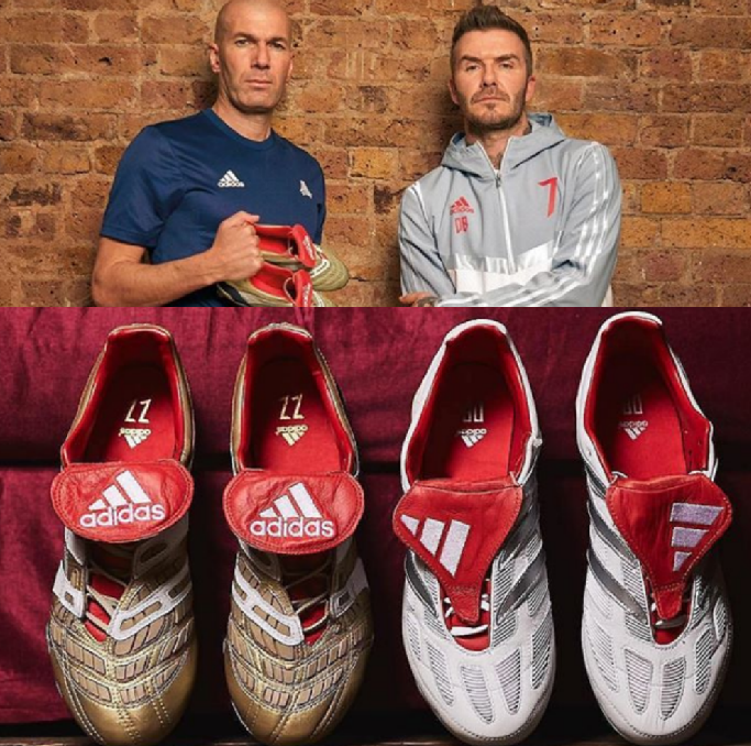 Invictos Twitter: "Los botines con los que Adidas está celebrando los 25 años de los Predator. Homenaje Zidane y Beckham con diseños clásicos. BRUTALES. https://t.co/PufEcLEYQz" / Twitter