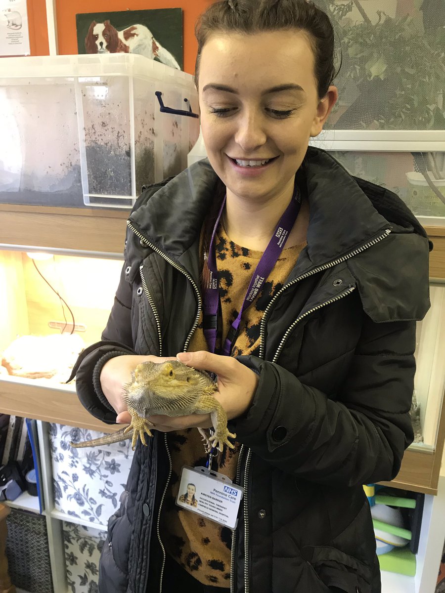 KirstenOT94's tweet photo. A young person started their official volunteering role today at @NoahsART3 as animal socialisation worker. She got her staff jumper and was very pleased! We also enjoyed the pet therapy 🤭 thanks so much too the staff and volunteers there for making it such a welcoming place! https://t.co/zRQC2wm3Bz