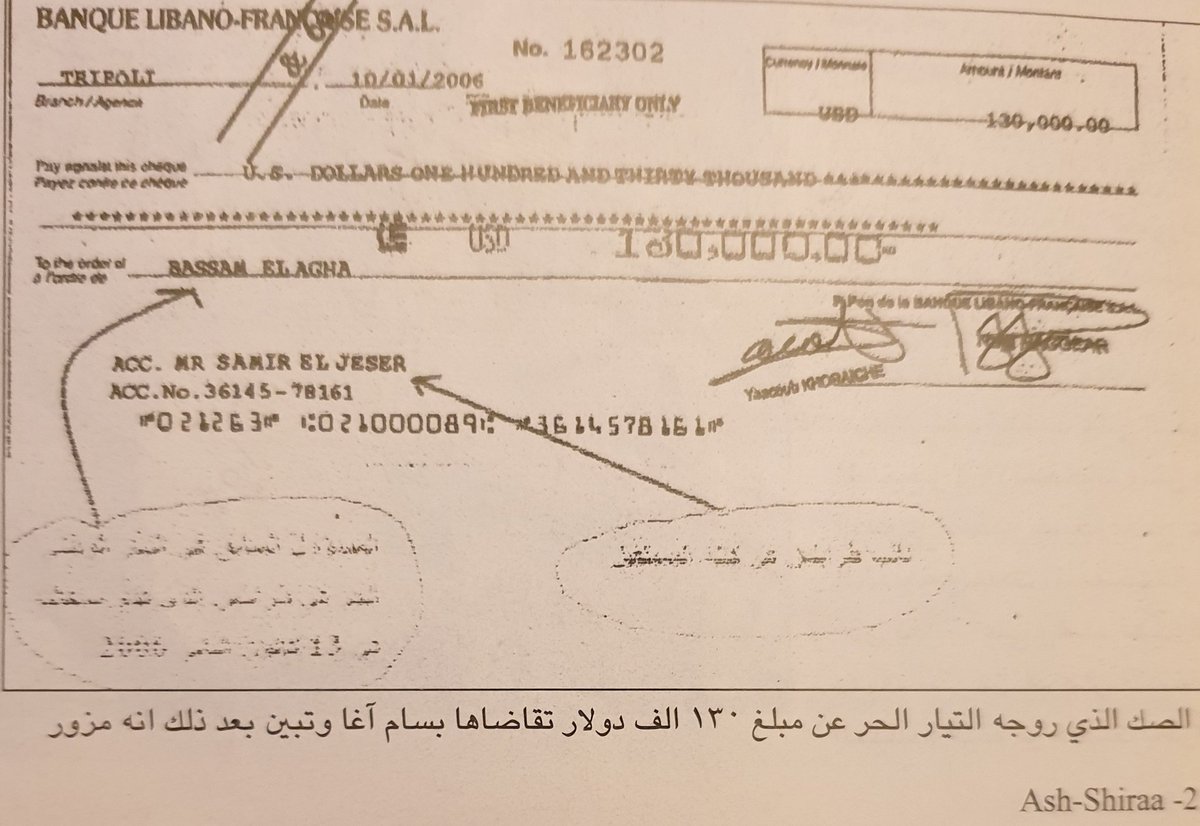 BassamKAgha's tweet photo. جبران باسيل يحاضر بالعفة دفاعاُ عن نفسه من الأشاعات التى تطاله وتتهمه بالفساد ويقول غير مسموح أطلاق الأشاعة لأنها مثل الرصاصة تقتل وتسيئ للكرامة
جبران أنت ما بتستحي والله عيب يا وقح ، بتتذكر لما أنا أستقلت من التيار ومعاليك زورت هذا الشيك بأسمي بس لأني تركتكم ، وبتحك�� بالكرامة https://t.co/Pdx9bTWZnh