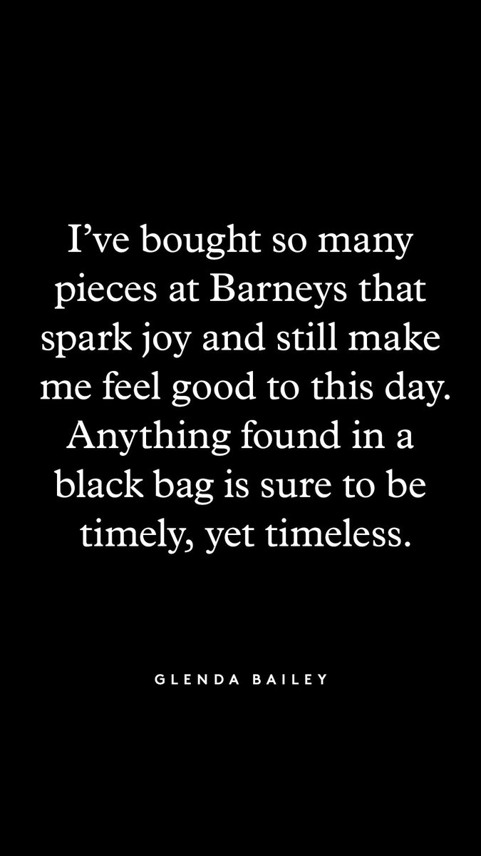 BarneysNY's tweet photo. Editor-in-chief of @harpersbazaarus, Dame Commander of the British Empire by Queen Elizabeth II, and one of fashion's most notable women #GlendaBailey DBE shares her sentiments on the #Barneysbag. Find out what other icons have to say on #TheWindow! https://t.co/tZxxxT0fkO https://t.co/GlwKInCggm