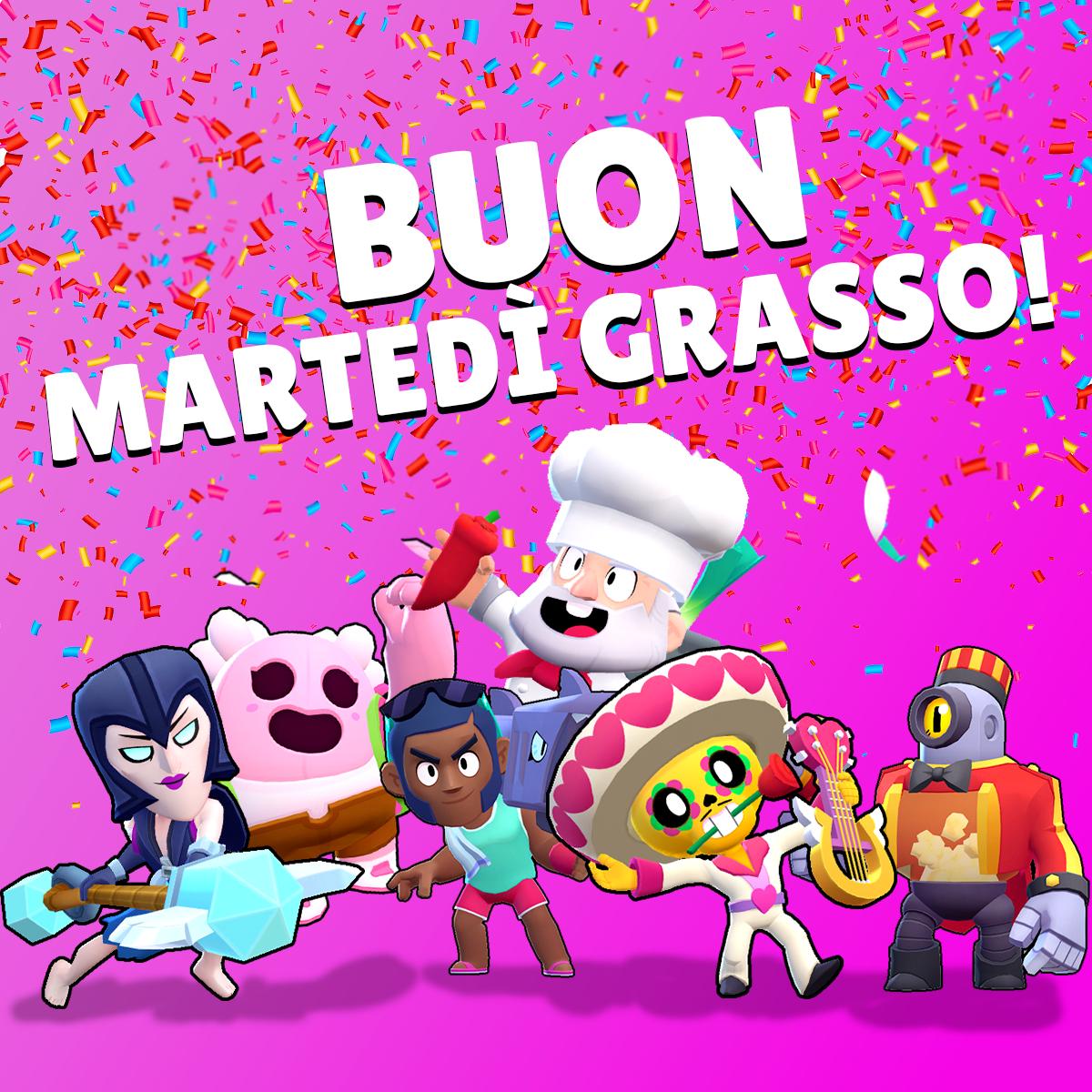 Brawl Stars It On Twitter A Carnevale Ogni Mischia Vale Buon Martedi Grasso Ai Nostri Brawlers - biglietto auguri brawl stars