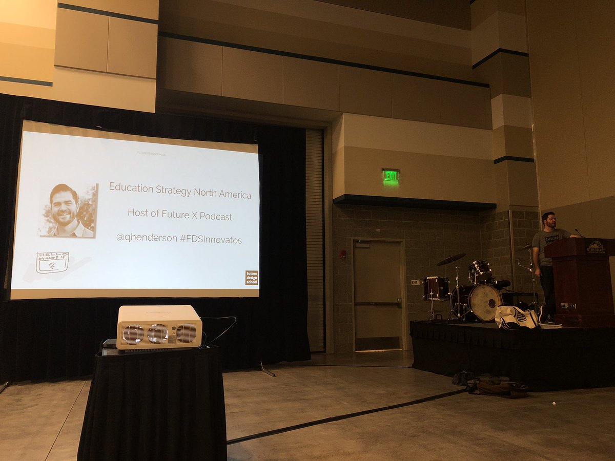 AllyJohnstech's tweet photo. Lets get this started. Future design thinking @ucet . @qhenderson. #fdsinnovates #ucet19 #TellYourEDUStory https://t.co/lMxwVwZG7A
