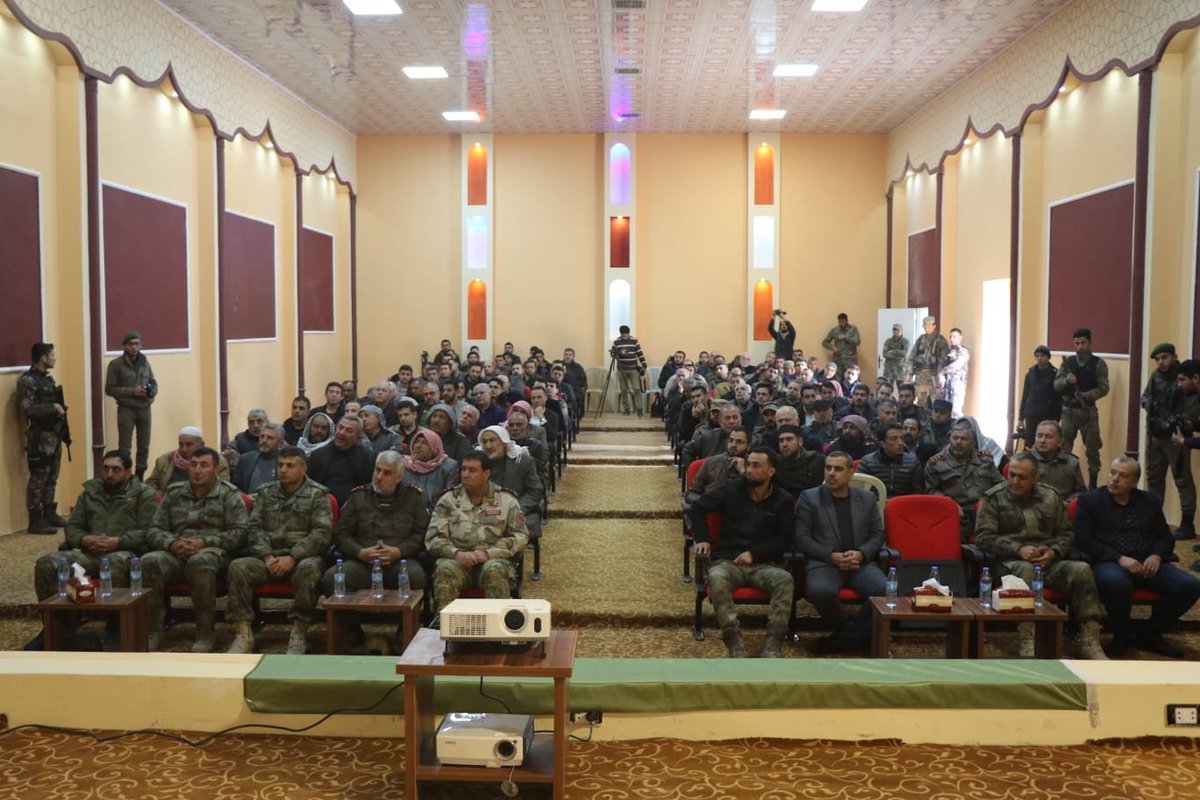 EngNajjouma's tweet photo. The city of Bab was liberated from ISIS by FSA and the participation of the Turkish army.
The local council of the city celebrates the passage of two years of liberation.
In the presence of representatives of the Turkish Government, local councils and Stabilization committee. https://t.co/BOTlghcfEJ