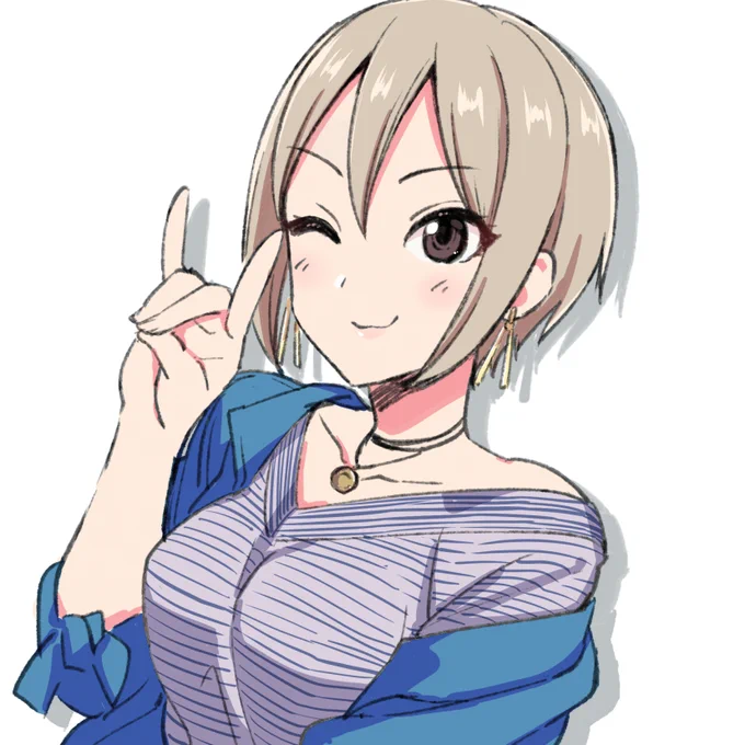 リプきたキャラの顔だけ描くやつ～
周子と美波 