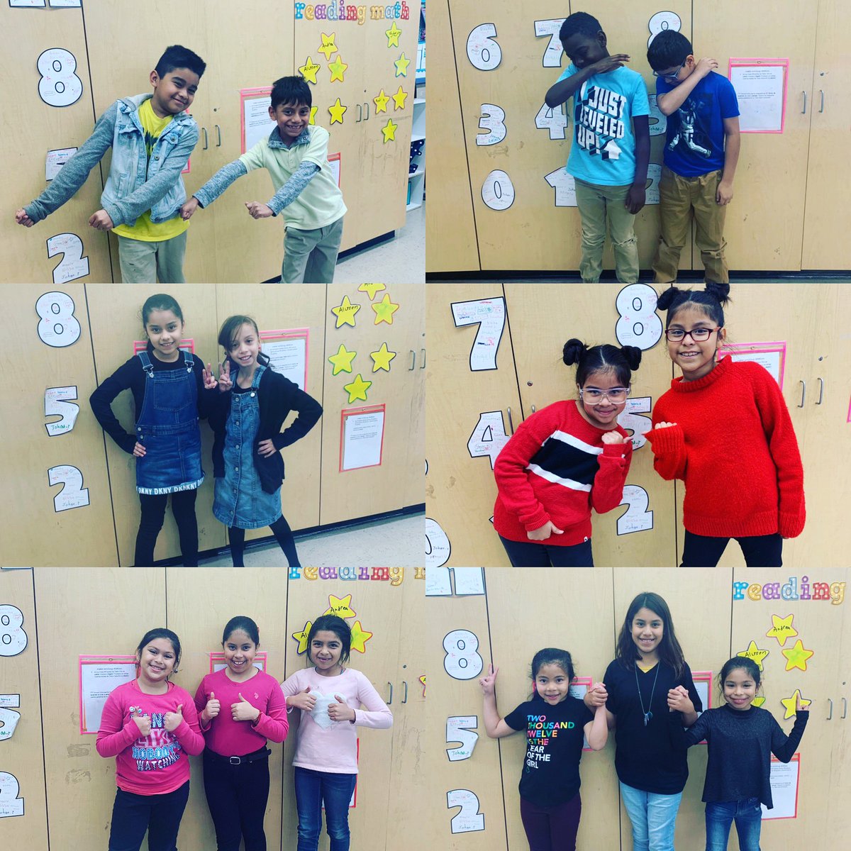 mrsvallarta's tweet image. I’m seeing doubles ! This is how Mrs.Vallarta’s class does twin day 😍 #SuttonRocks