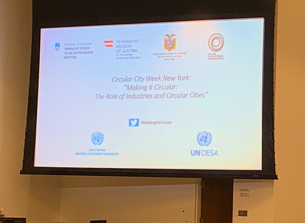 BarbaraKucsera's tweet photo. Great examples presented at the Circular City Week NY on how to recycle ♻️ every product & help to reduce pollution worldwide, while reaching the Agenda 2030 goals. #CircularEconomy #MakingItCircular https://t.co/wkq1eWP7iC