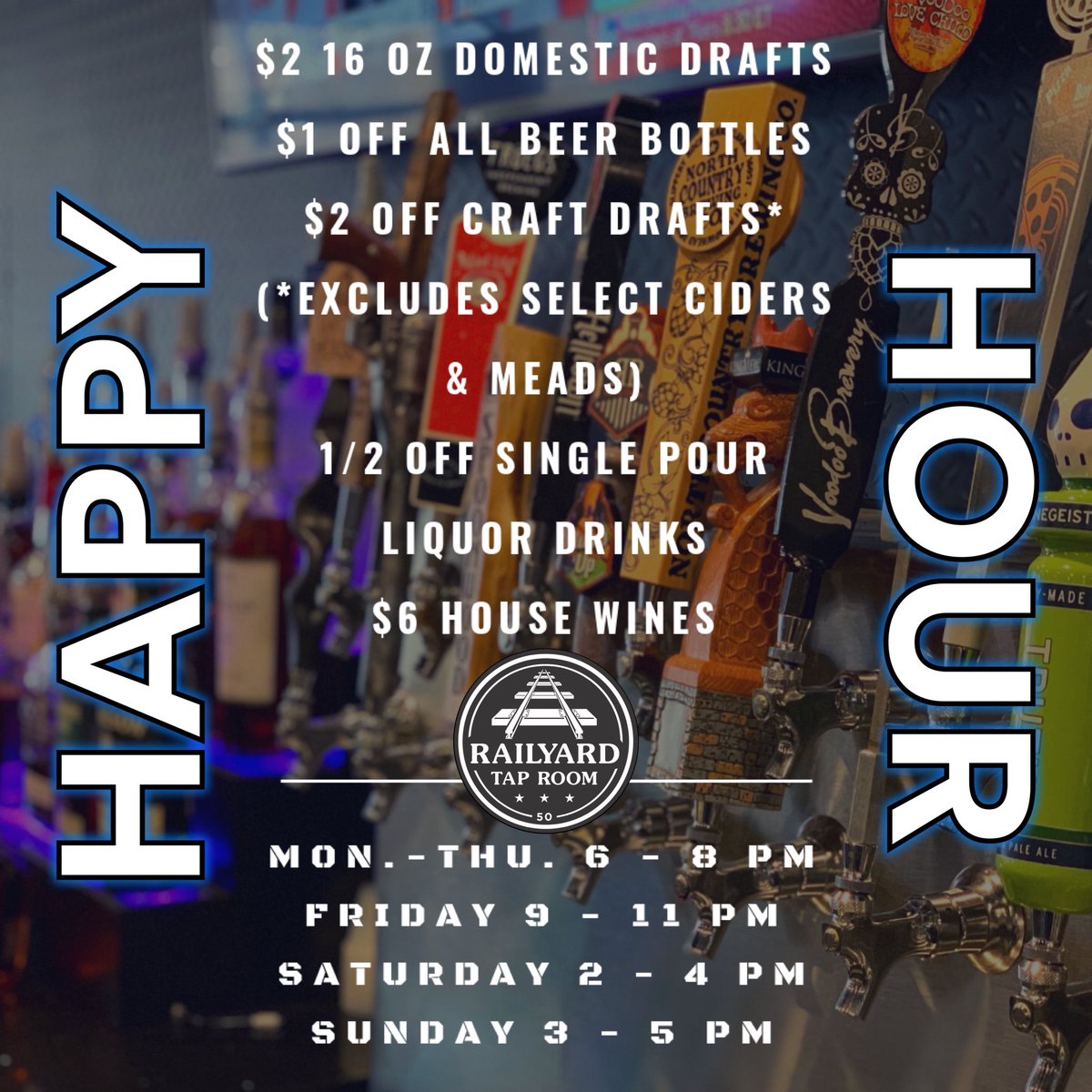 RailyardTap's tweet photo. Fat Tuesday. Grass-Fed Beef Burger. Outstanding Happy Hour. Indulge. #GetRailed #58Taps #CraftBeer #FromScratchKitchen #FatTuesday #BestHappyHourAround #LiveMusic #Sports https://t.co/HgbI97QyGm
