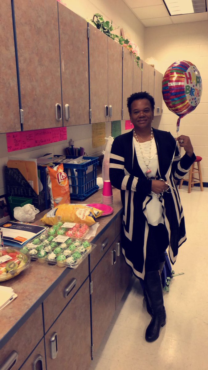 Surprised our club advisor, Mrs. Giles, for her birthday on thursday!