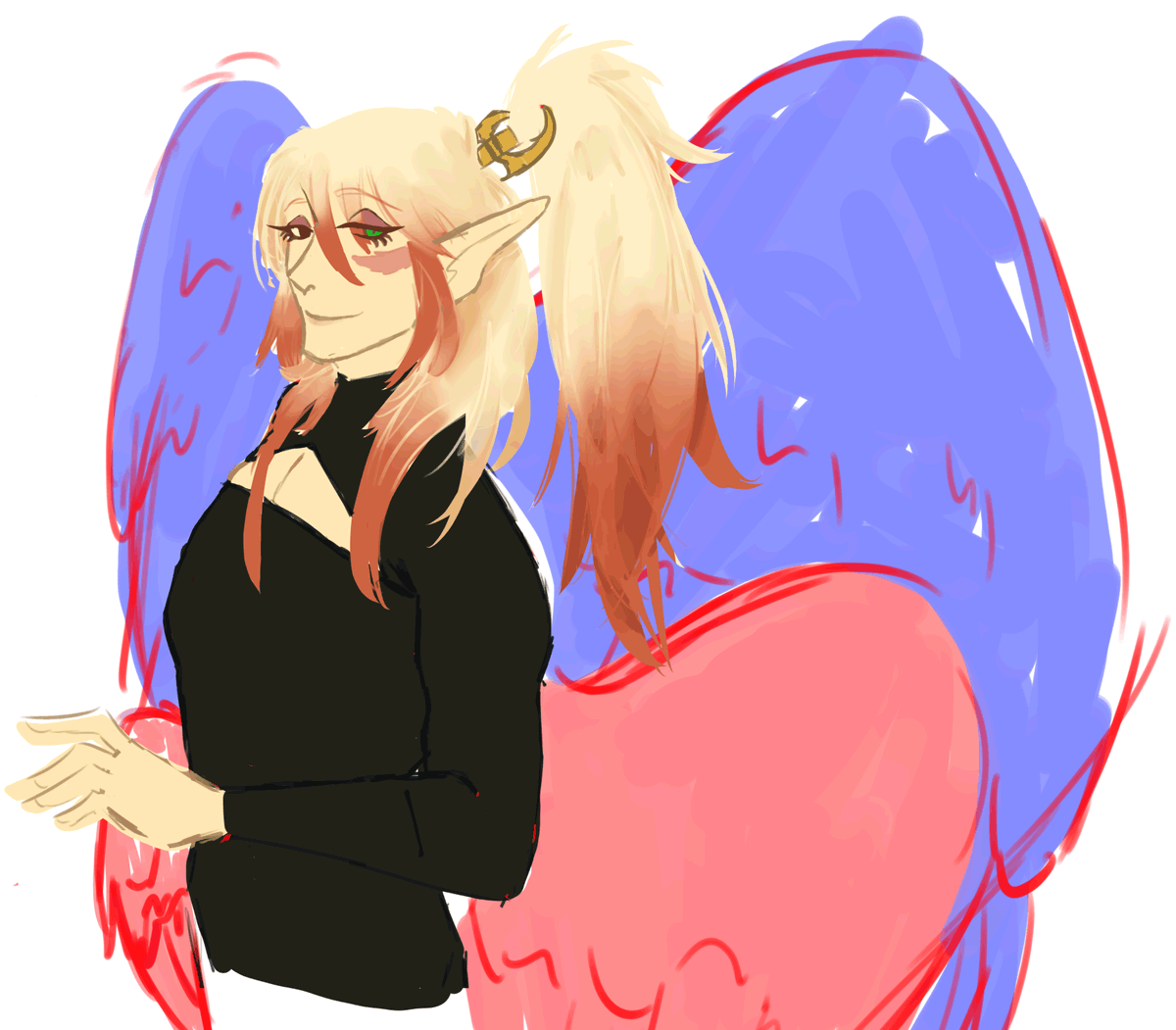 And then there's Delphine and one day I swear I will finish this doodle