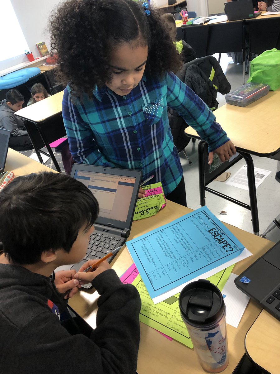 MrsVillanuevas's tweet photo. What is it about using @ABColorize paper that makes this math review escape room that much better?! 😍#FSHESROCKS @FSHISD https://t.co/pDUNTgPMfp
