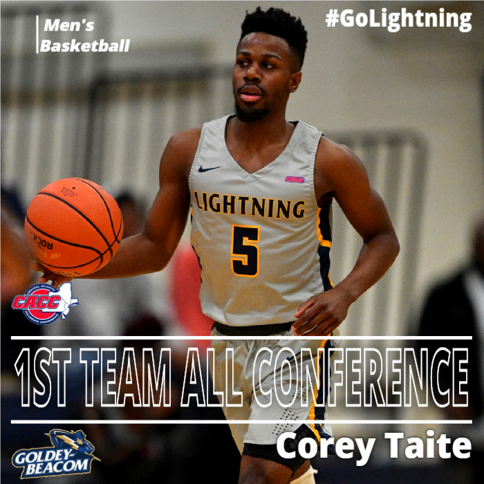GBCLightning's tweet photo. Corey Taite, CACC First Team All-Conference! #GoLightning https://t.co/SGlOBnljea