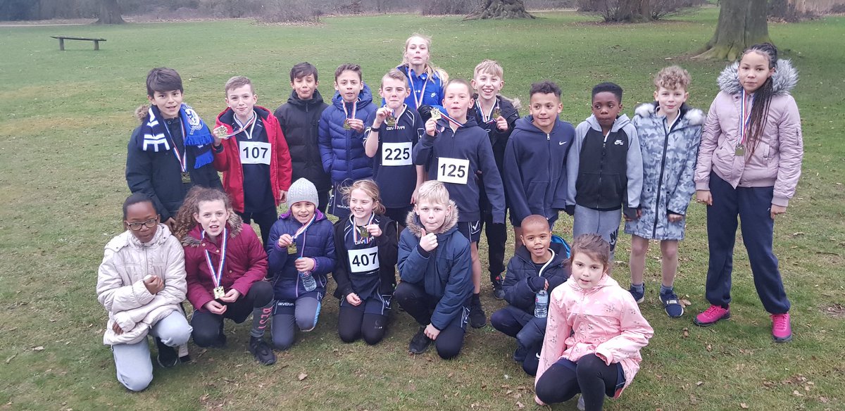 WigmorePe's tweet photo. So very proud of our cross country team. All pupils excelled and their hard training paid off. Yr 5 mixed team, Yr 6 boys and Yr 6 girls team all won their races winning the gold medals. #teamwigmore 🏆🥇👍 https://t.co/g9j9cqGAPE