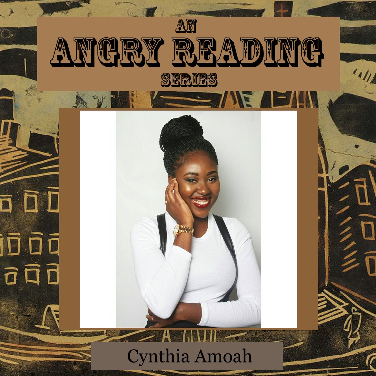 Make way for our second reader!

<a href="/PoetessCynthia/">Cynthia Amoah</a> is a spoken word artist, performer, &amp; writer originally from Ghana, West Africa. She is currently pursing an MFA in poetry at <a href="/TheNewSchool/">The New School</a> &amp;has been featured on the stages of <a href="/tedxdrewuni/">TEDxDrewUniversity</a> &amp; <a href="/TEDxOhioStateU/">TEDxOhioStateUniversity</a>.