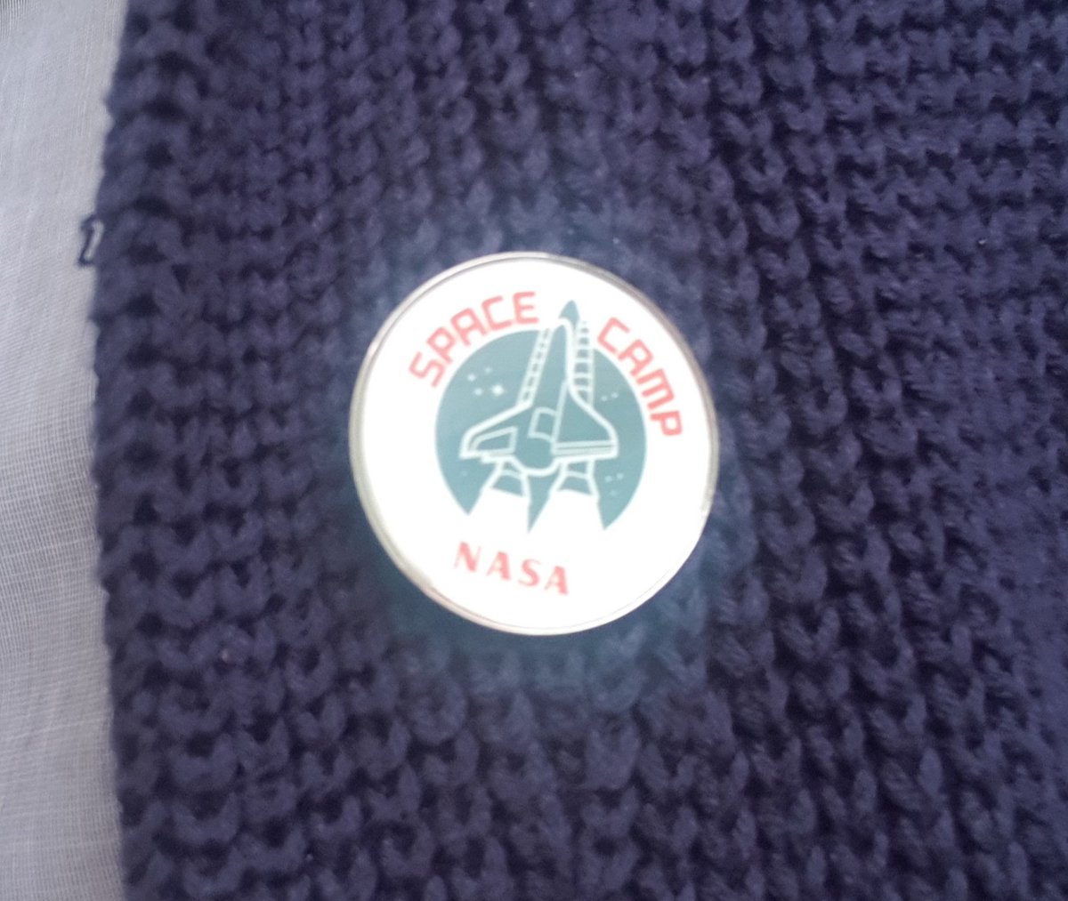 Love my new #NASA Space Camp badge. It's the coolest thing I own.