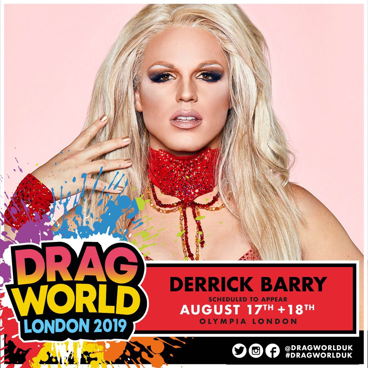 QueensInTheUK's tweet photo. .@DerrickBarry is heading to @DragWorldUK get your M&amp;G tickets using the email address you used to purchase the weekend tickets https://t.co/RNhAm2VCVm https://t.co/LzCENmO48T