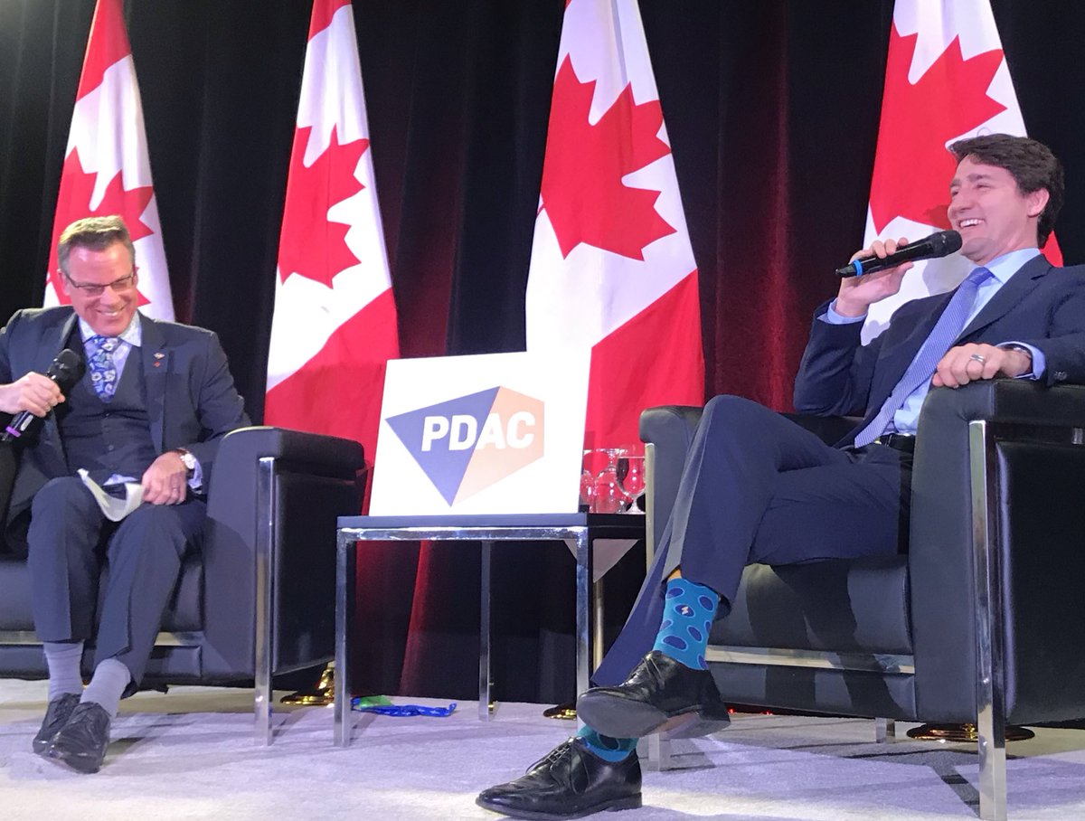 YvonneJJones's tweet photo. Canada’s mineral and mining industry is strong and an example to the world on Innovation, investment, reconciliation and community partnerships @CanadianPM @JustinTrudeau speaks with @GlenMullan @the_PDAC #CANADAatPDAC Celebrating Mining in Canada #buildingthenorth https://t.co/Pknchjnf03