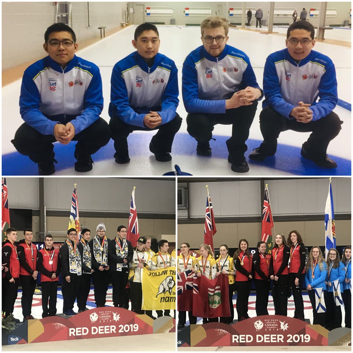 HardlineCurling's tweet photo. Congratulations to #TeamBC Team Sato winning 🥇at the Canada Games!  Congrats also to #TeamMB winning 🥉in men's and 🥈in women's and to #TeamNS 🥉in women's! Great results! #HardlineNation #icePadMaxim 
📷CurlBC Curling Canada https://t.co/mEAdwi1Hc8