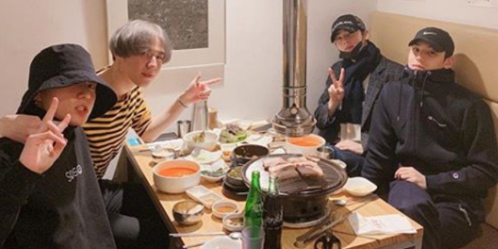 allkpop's tweet photo. Jungkook, Yugyeom, Cha Eun Woo, and Mingyu of the 97-line spend a fun day together https://t.co/ip3nbuSObL https://t.co/ARDF9ZCF8I