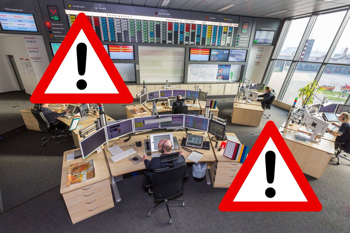 FeuerwehrMH's tweet photo. #Achtung #Notrufausfall in #Mülheim an der Ruhr
Der #Notruf112 ist komplett ausgefallen.
Bei #Notrufen wählen Sie die #110

Bitte weiter verbreiten

#EinsatzfürMülheim #Mülheim112 #112live #MHruhr https://t.co/WQngpS80Ip