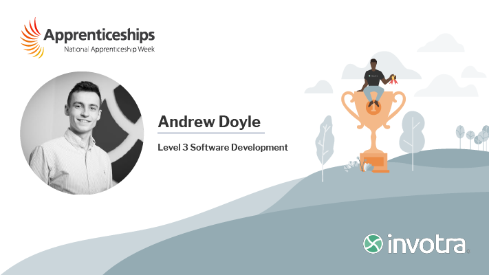 Invotra's tweet photo. "Following this, I was nominated for ‘SME apprentice of the year’. I was thrilled to have been successful and took home the Regional Winner trophy."
https://t.co/ESxDPOsJWN
Read more about Andrew Doyle's apprenticeship journey below!
#Invotra #NAW2019 #BlazeATrail #Apprentice https://t.co/v6C9SBQmWk